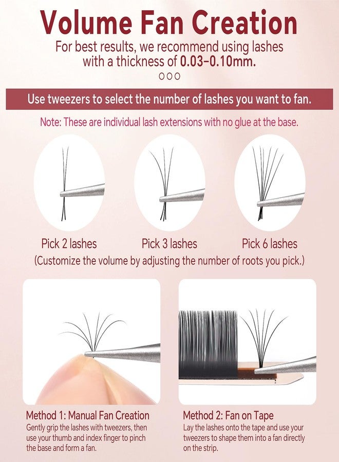 KADS Single Strip False Eyelashes - Individual Fluffy Lashes 4 Curl Types (C/CC/D/DD), 0.03-0.15mm Thickness, 7-20mm Length - DIY Extension Lashes for Volume & Natural Look (C-0.12, 7-15mm) - Image 4